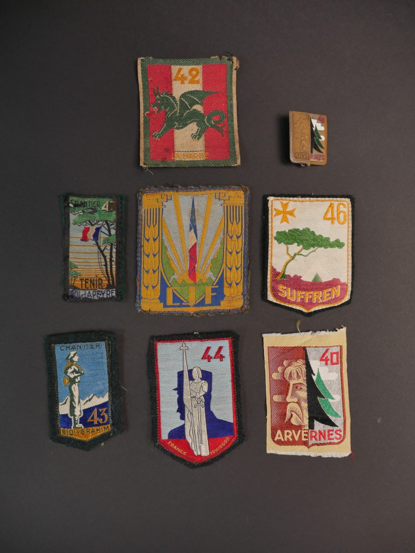 INSIGNE METAL ANCIEN SANTE MEDECINE INFIRMIER CHANTIER JEUNESSE CJF