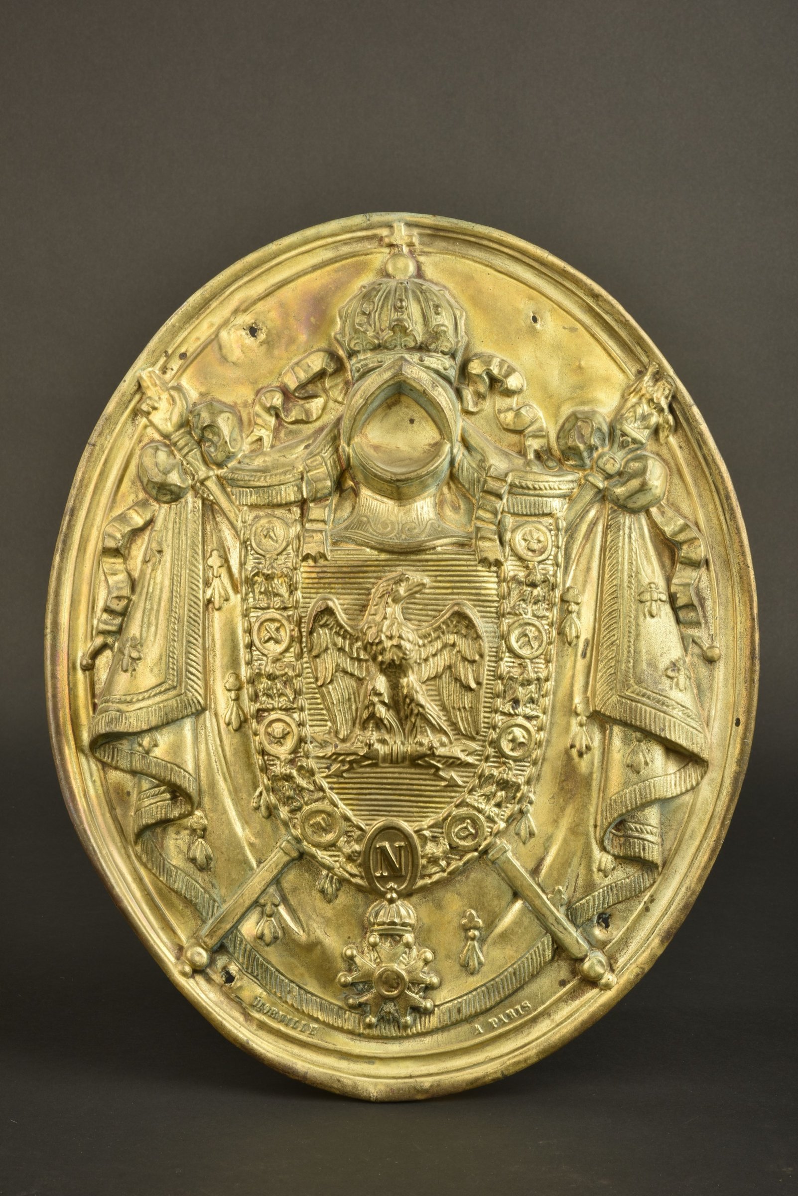 Plaque de notaire Napoléon III Aiolfi G.b.r.