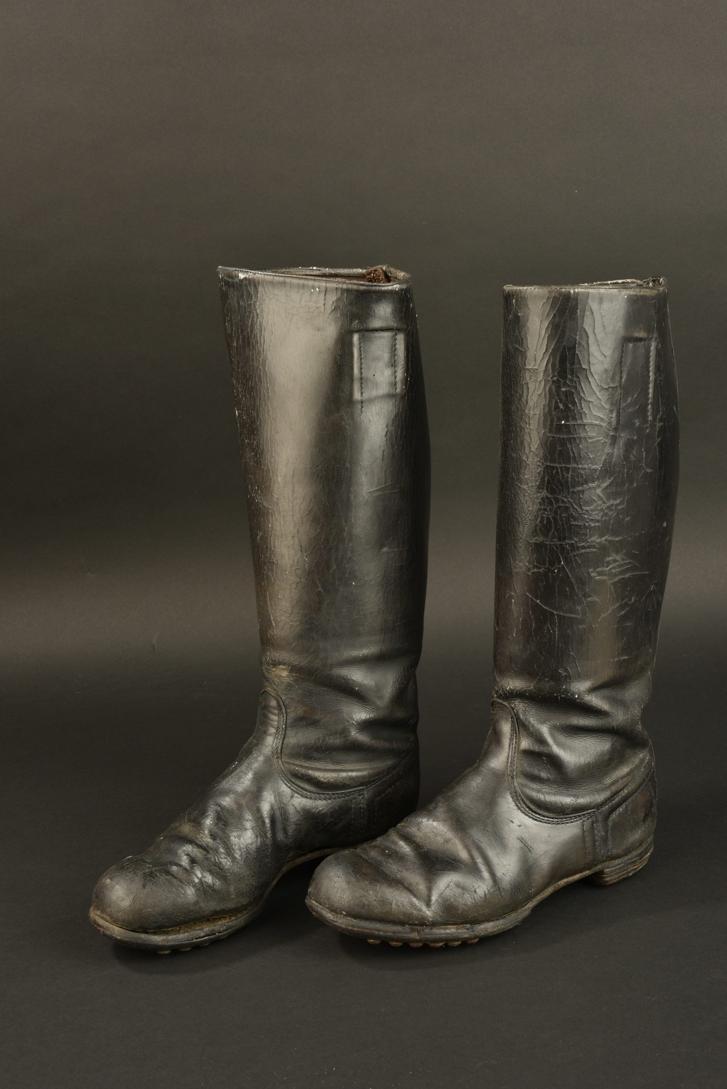 WWII Bottes Jack Boots d'Officier en cuir véritable (Noir WWII Bottes Jack Boots d'Officier en cuir véritable (Noir
