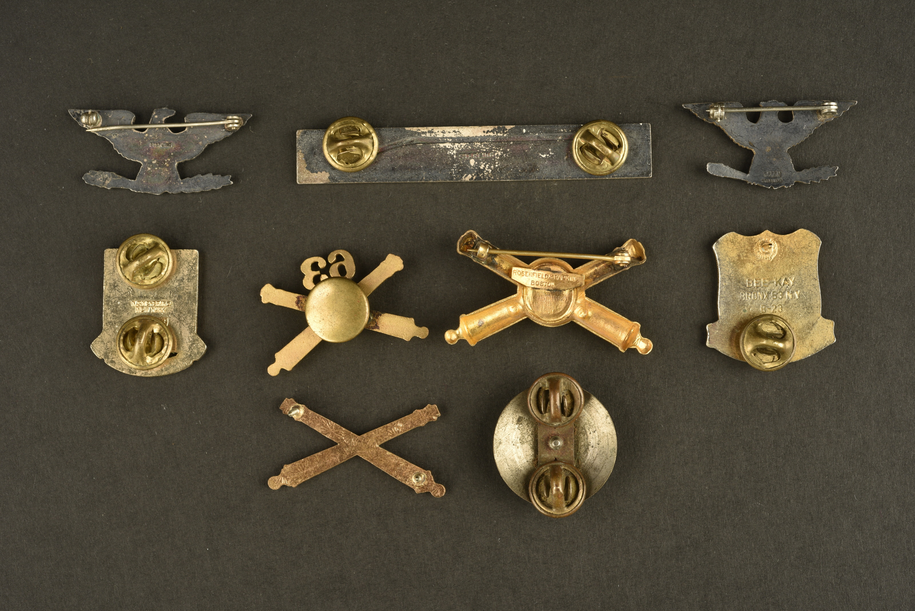 Insigne 39e regiment d’artillerie monté sur cuir