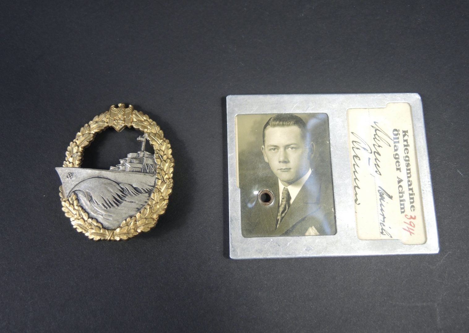 Insigne et enveloppe permis de pêche citoyen résident Pennsylvanie 1940