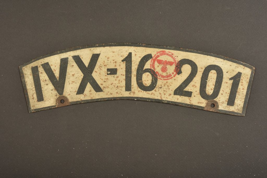 Plaque d immatriculation allemande. German license plate. Aiolfi G.b.r.