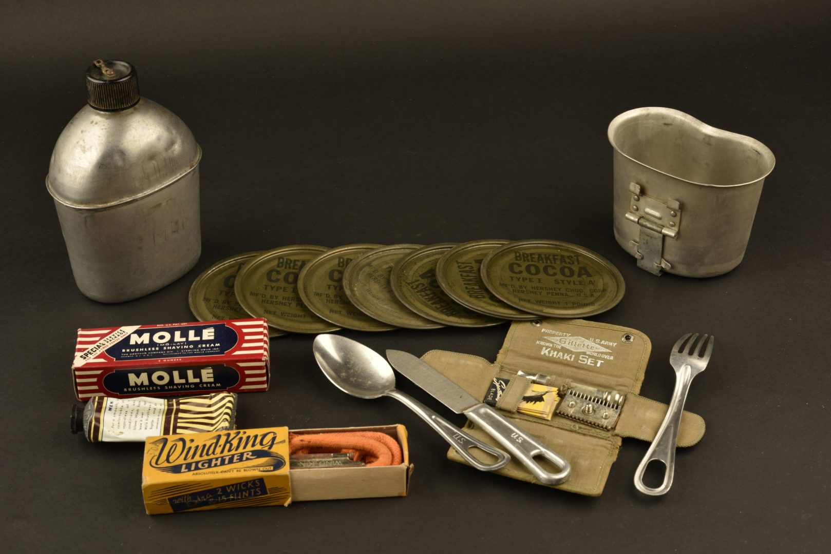 Lot De Soldats En Aluminium - Fabrication USA/Angleterre 1943/45 - Militaria WWII