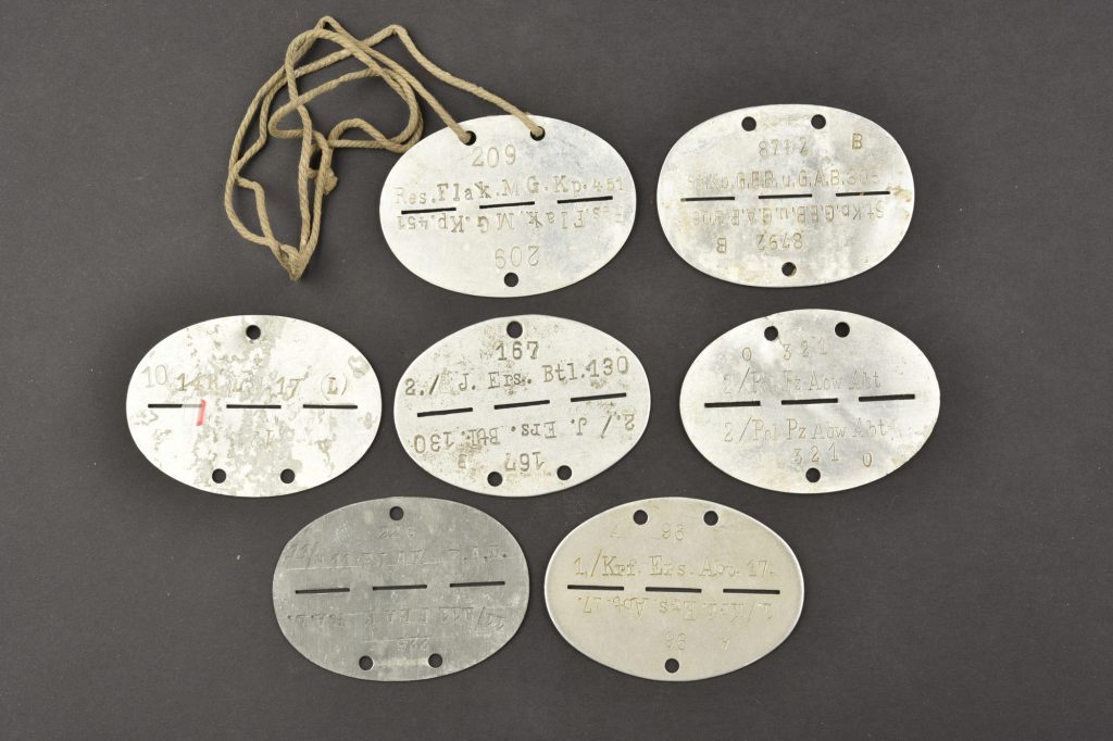 plaques d'identité allemande ww2