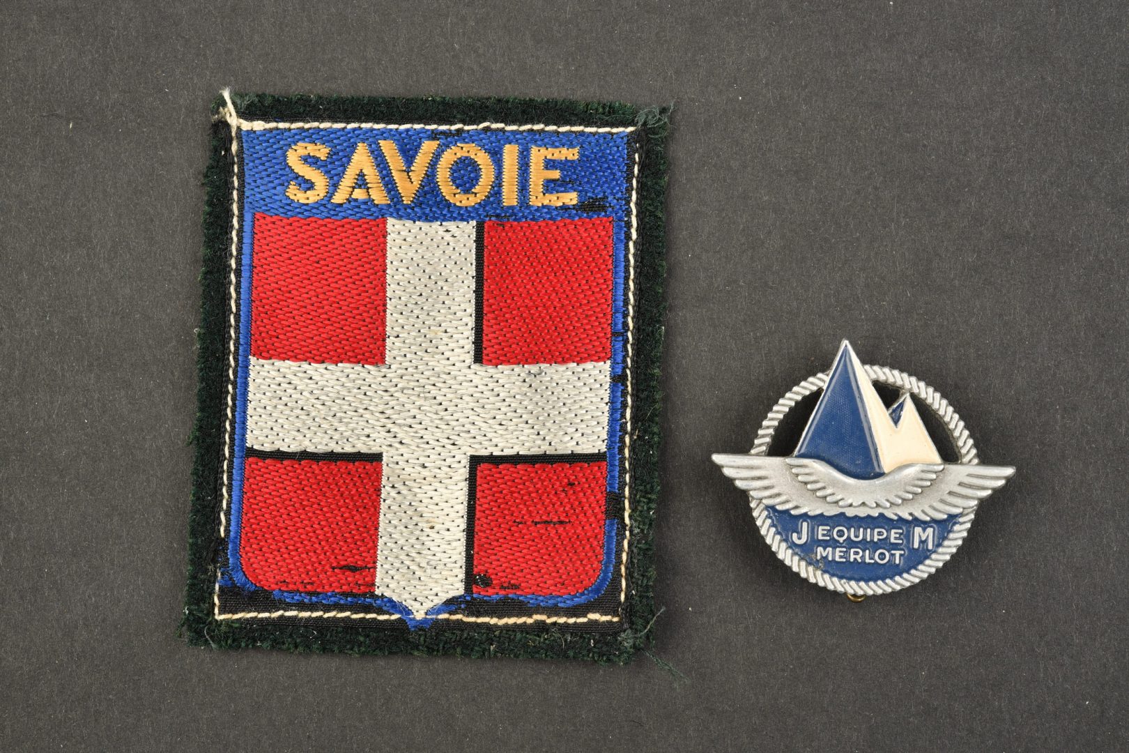Insigne Tissu Chantiers De Jeunesse, Groupement Savoie - Occasion Années 40