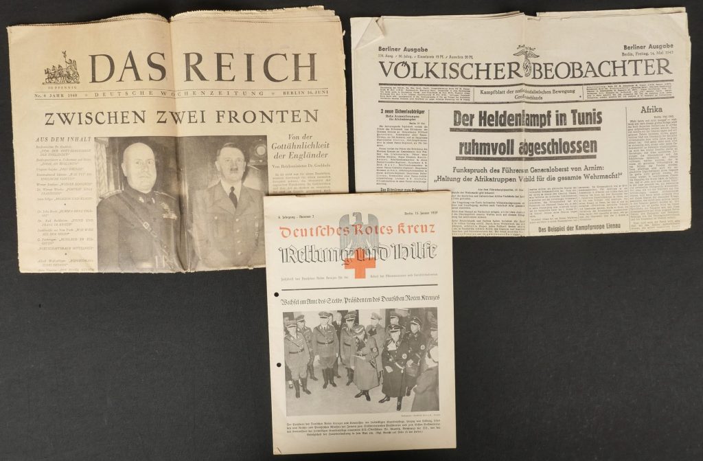 Ensemble de journaux allemand. German newspaper set. Aiolfi G.b.r.