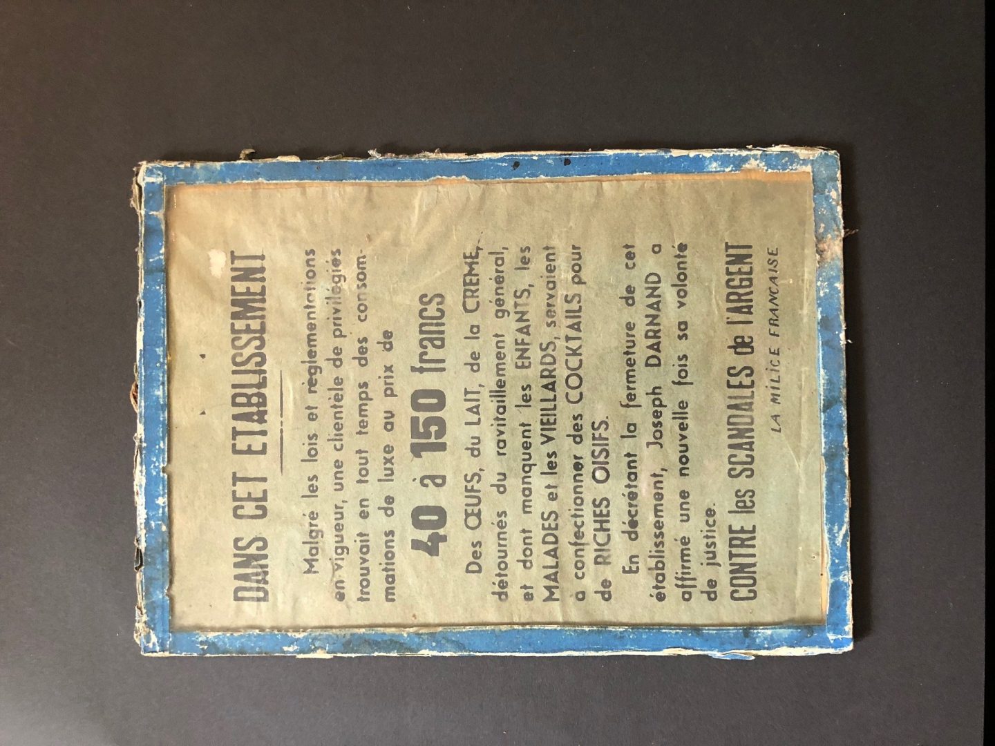 Lot De 4 Estampes Jean A. Mercier Sur Menus CGT - Année 1965 - France - Occasion