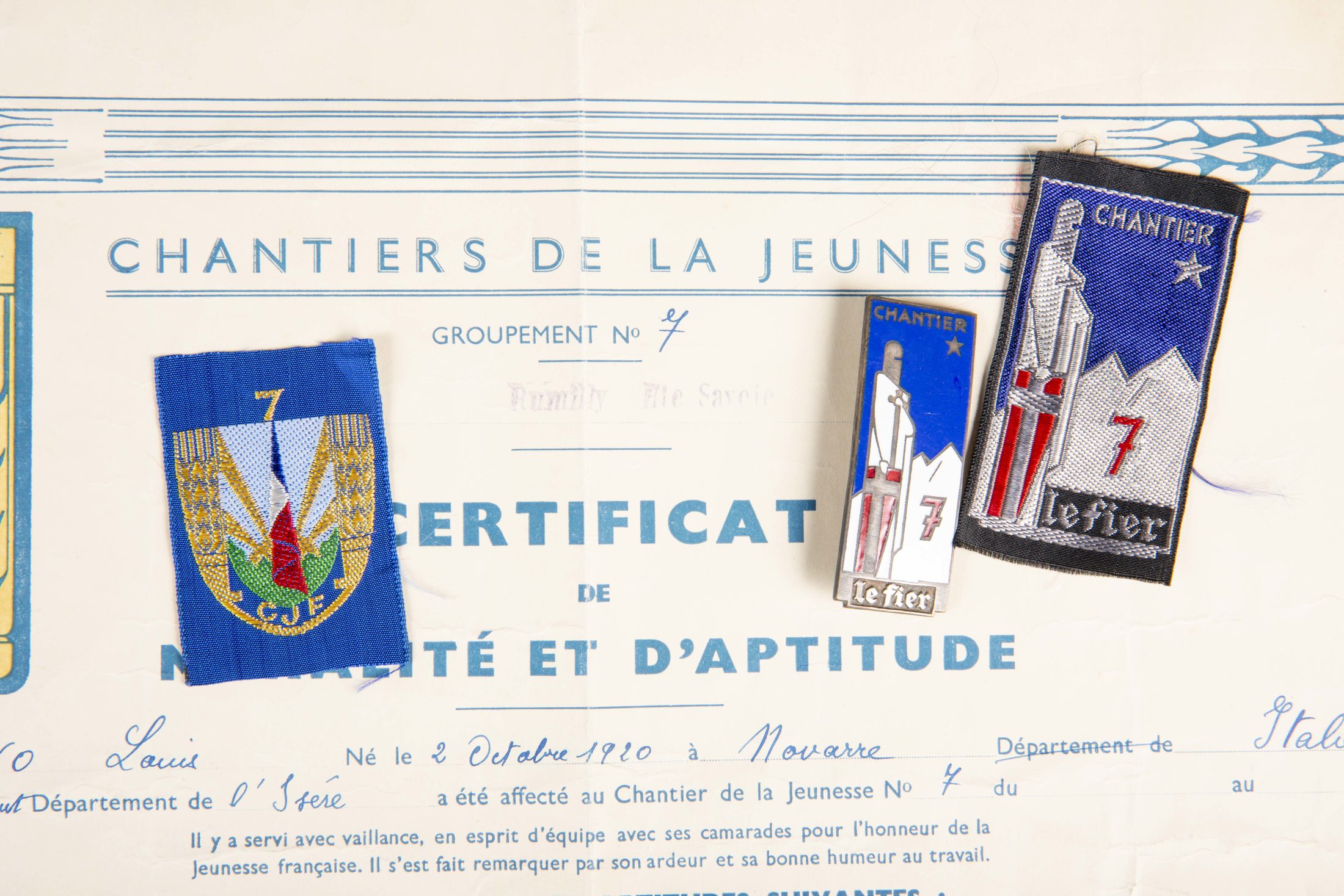 Certificat de Moralité | Aiolfi G.b.r.