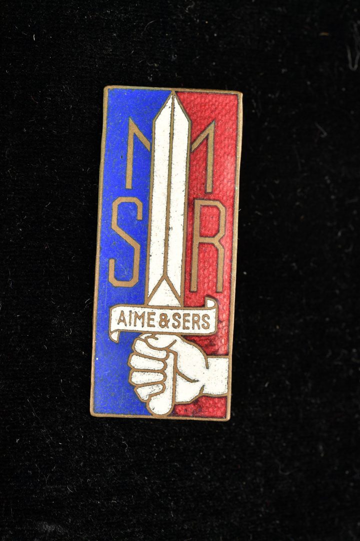 Insigne du Mouvement Social Révolutionnaire. Aiolfi G.b.r.