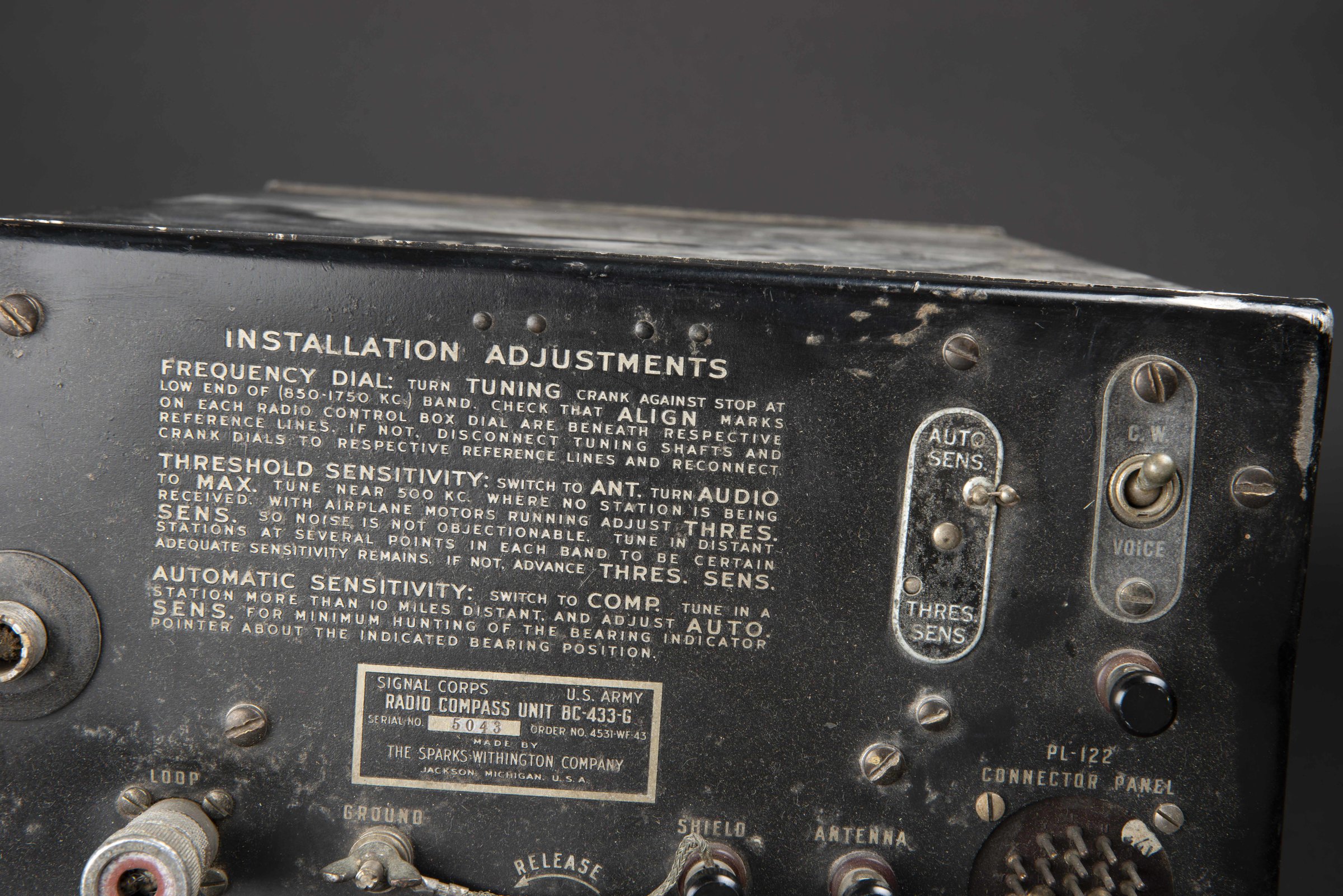 Radio Compass Unit BC433G Aiolfi G.b.r.