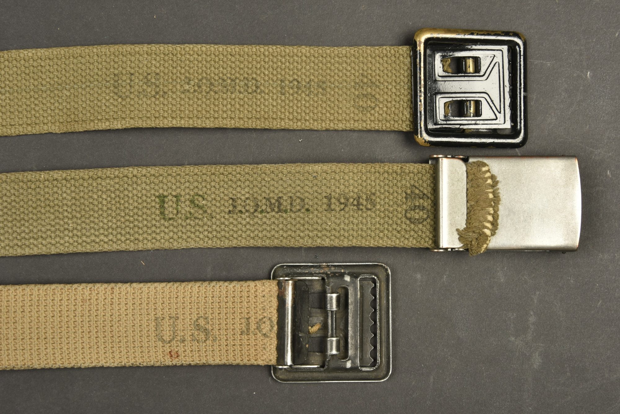 Ceinture à Plaque Style Militaire US - Marron, Taille Unique Pour Homme, Occasion Très Bon état
