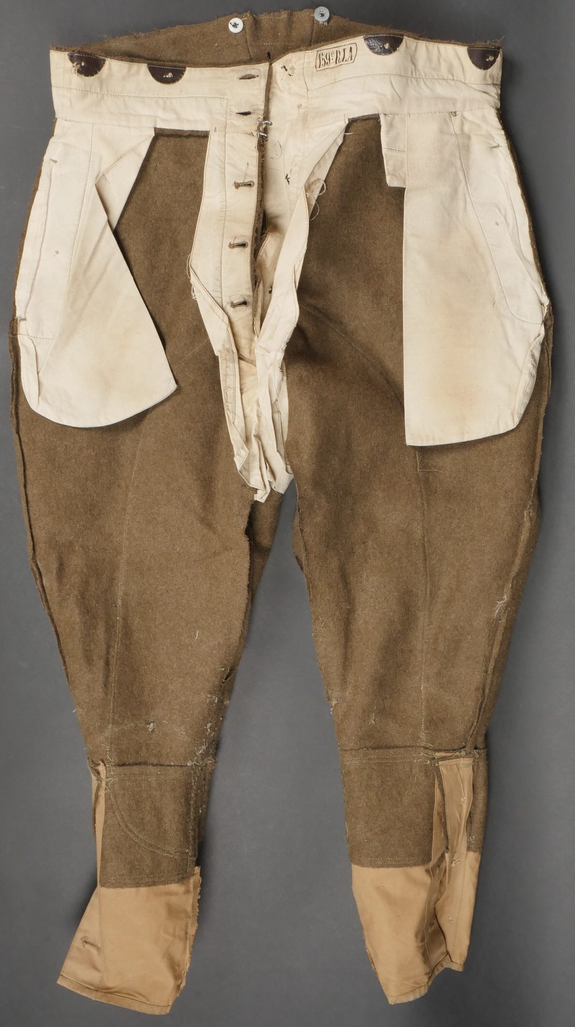 Culotte homme mouche ouverte nez d'éléphant coton taille moyenne sous