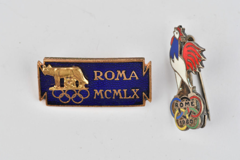 BG14515 - INSIGNE BADGE EQUIPE DE FRANCE JEUX OLYMPIQUES ROME 1960